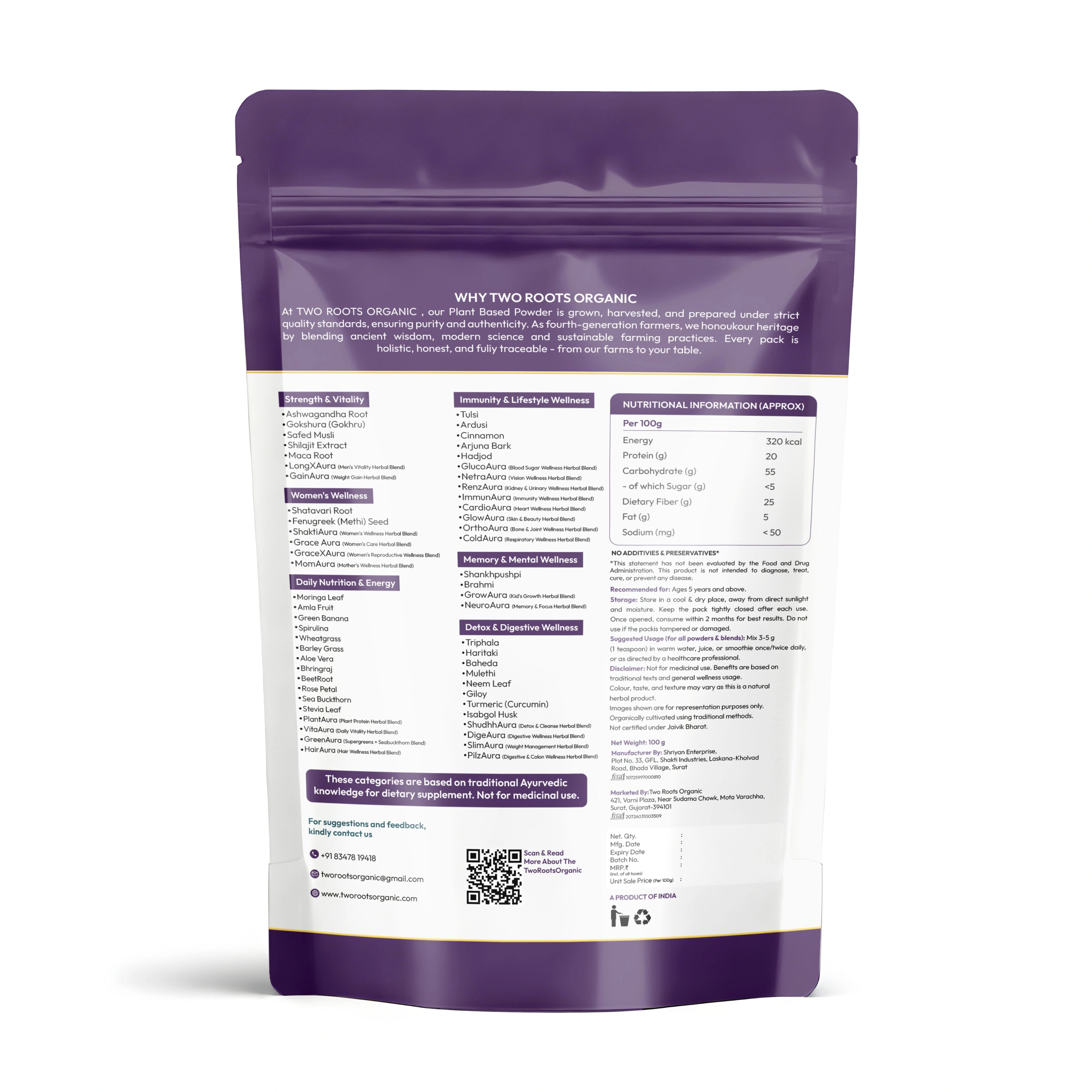 ShaktiRoots Powder | Daily Herbal Nutrition