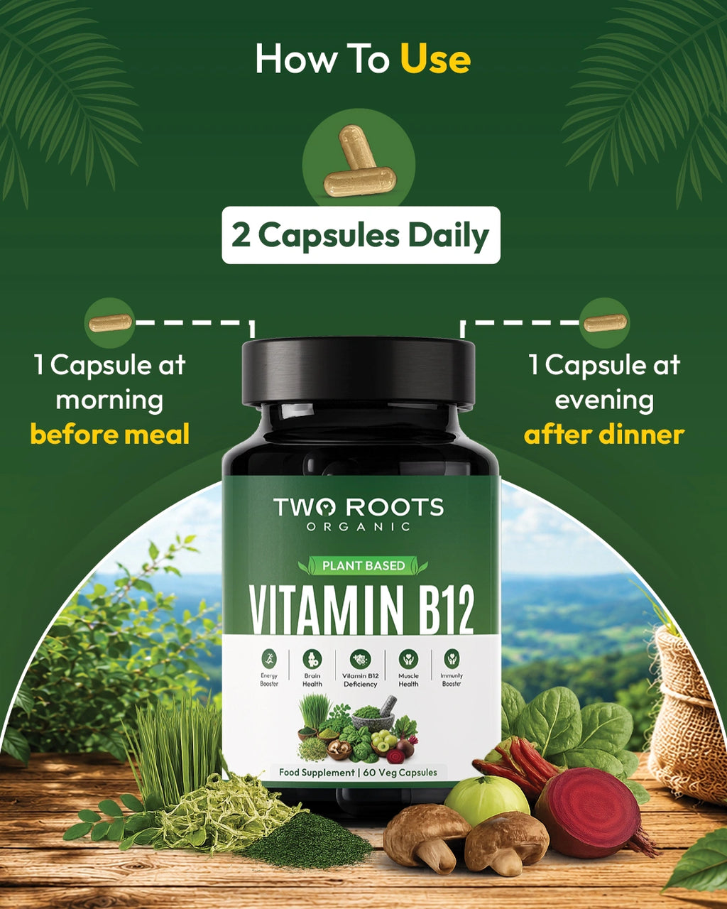Plant Based Vitamin B12 Capsules
