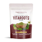 Two Roots Organic Vitaroots Powder packaging on a white background