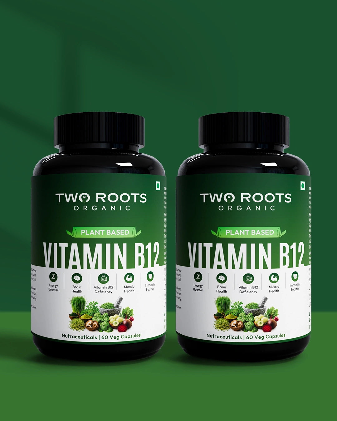 Plant Based Vitamin B12 Capsules - Pack of 2