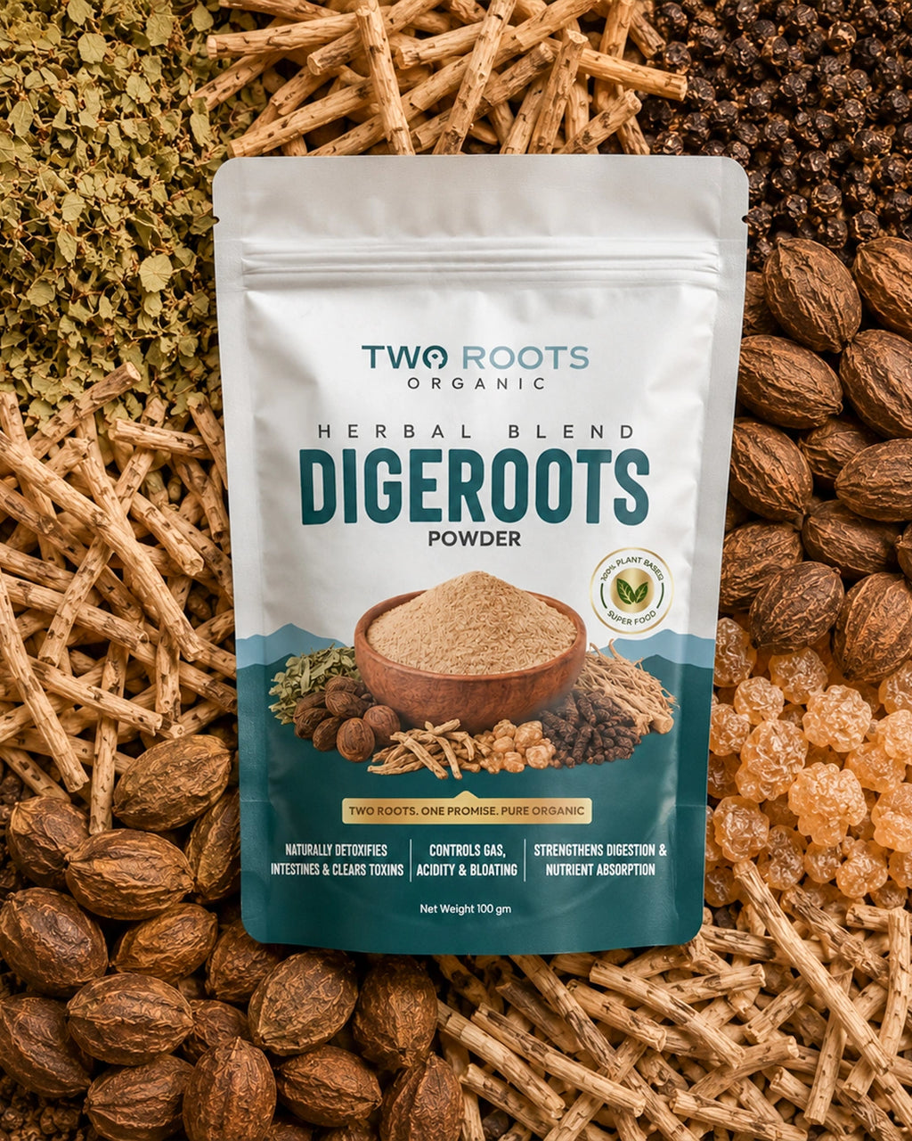 DigeRoots Herbal Blend Powder | Gut Wellness